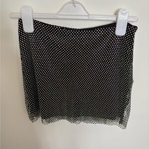 Forever 21 Black and Gold Skirt & Top Set